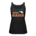 Alaska Women’s Tank Top - Retro Mountain Women’s Alaska Tank Top - black