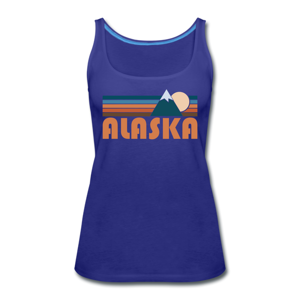 Alaska Women’s Tank Top - Retro Mountain Women’s Alaska Tank Top - royal blue