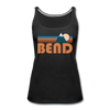 Bend, Oregon Women’s Tank Top - Retro Mountain Women’s Bend Tank Top - black
