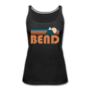 Bend, Oregon Women’s Tank Top - Retro Mountain Women’s Bend Tank Top - black