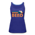 Bend, Oregon Women’s Tank Top - Retro Mountain Women’s Bend Tank Top - royal blue