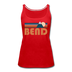 Bend, Oregon Women’s Tank Top - Retro Mountain Women’s Bend Tank Top - red