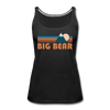 Big Bear, California Women’s Tank Top - Retro Mountain Women’s Big Bear Tank Top - black