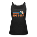 Big Bear, California Women’s Tank Top - Retro Mountain Women’s Big Bear Tank Top - black