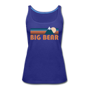 Big Bear, California Women’s Tank Top - Retro Mountain Women’s Big Bear Tank Top - royal blue