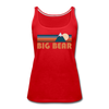 Big Bear, California Women’s Tank Top - Retro Mountain Women’s Big Bear Tank Top - red