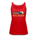 Big Bear, California Women’s Tank Top - Retro Mountain Women’s Big Bear Tank Top - red