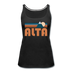 Alta, Utah Women’s Tank Top - Retro Mountain Women’s Alta Tank Top - black