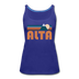 Alta, Utah Women’s Tank Top - Retro Mountain Women’s Alta Tank Top - royal blue
