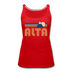 Alta, Utah Women’s Tank Top - Retro Mountain Women’s Alta Tank Top - red