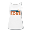 Boise, Idaho Women’s Tank Top - Retro Mountain Women’s Boise Tank Top