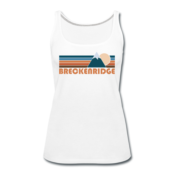Breckenridge, Colorado Women’s Tank Top - Retro Mountain Women’s Breckenridge Tank Top - white