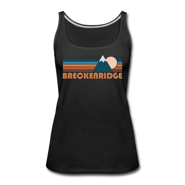 Breckenridge, Colorado Women’s Tank Top - Retro Mountain Women’s Breckenridge Tank Top - black