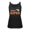 Aspen, Colorado Women’s Tank Top - Retro Mountain Women’s Aspen Tank Top - black