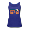 Aspen, Colorado Women’s Tank Top - Retro Mountain Women’s Aspen Tank Top - royal blue