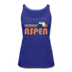 Aspen, Colorado Women’s Tank Top - Retro Mountain Women’s Aspen Tank Top - royal blue