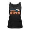 Aspen, Colorado Women’s Tank Top - Retro Mountain Women’s Aspen Tank Top - charcoal gray