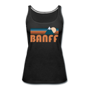 Banff, Canada Women’s Tank Top - Retro Mountain Women’s Banff Tank Top - black