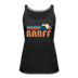 Banff, Canada Women’s Tank Top - Retro Mountain Women’s Banff Tank Top - black