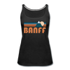Banff, Canada Women’s Tank Top - Retro Mountain Women’s Banff Tank Top - black