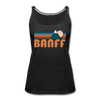 Banff, Canada Women’s Tank Top - Retro Mountain Women’s Banff Tank Top