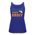 Banff, Canada Women’s Tank Top - Retro Mountain Women’s Banff Tank Top - royal blue