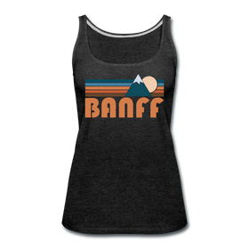 Banff, Canada Women’s Tank Top - Retro Mountain Women’s Banff Tank Top
