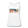 Big Sky, Montana Women’s Tank Top - Retro Mountain Women’s Big Sky Tank Top - white