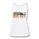 Big Sky, Montana Women’s Tank Top - Retro Mountain Women’s Big Sky Tank Top - white