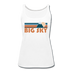 Big Sky, Montana Women’s Tank Top - Retro Mountain Women’s Big Sky Tank Top - white