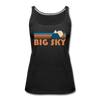 Big Sky, Montana Women’s Tank Top - Retro Mountain Women’s Big Sky Tank Top