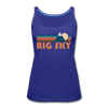 Big Sky, Montana Women’s Tank Top - Retro Mountain Women’s Big Sky Tank Top