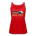 Big Sky, Montana Women’s Tank Top - Retro Mountain Women’s Big Sky Tank Top - red