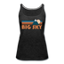 Big Sky, Montana Women’s Tank Top - Retro Mountain Women’s Big Sky Tank Top - charcoal gray
