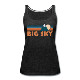 Big Sky, Montana Women’s Tank Top - Retro Mountain Women’s Big Sky Tank Top