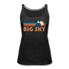 Big Sky, Montana Women’s Tank Top - Retro Mountain Women’s Big Sky Tank Top