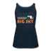Big Sky, Montana Women’s Tank Top - Retro Mountain Women’s Big Sky Tank Top - deep navy