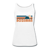 Bozeman, Montana Women’s Tank Top - Retro Mountain Women’s Bozeman Tank Top - white