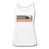 Bozeman, Montana Women’s Tank Top - Retro Mountain Women’s Bozeman Tank Top - white