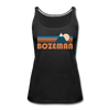 Bozeman, Montana Women’s Tank Top - Retro Mountain Women’s Bozeman Tank Top - black