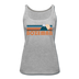 Bozeman, Montana Women’s Tank Top - Retro Mountain Women’s Bozeman Tank Top - heather gray