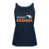 Bozeman, Montana Women’s Tank Top - Retro Mountain Women’s Bozeman Tank Top - deep navy