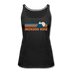 Jackson Hole, Wyoming Women’s Tank Top - Retro Mountain Women’s Jackson Hole Tank Top - black