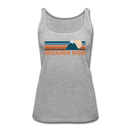 Jackson Hole, Wyoming Women’s Tank Top - Retro Mountain Women’s Jackson Hole Tank Top - heather gray