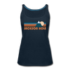 Jackson Hole, Wyoming Women’s Tank Top - Retro Mountain Women’s Jackson Hole Tank Top - deep navy