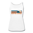 Beaver Creek, Colorado Women’s Tank Top - Retro Mountain Women’s Beaver Creek Tank Top - white