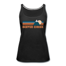 Beaver Creek, Colorado Women’s Tank Top - Retro Mountain Women’s Beaver Creek Tank Top - black
