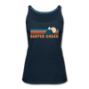 Beaver Creek, Colorado Women’s Tank Top - Retro Mountain Women’s Beaver Creek Tank Top - deep navy