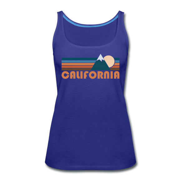 California Women’s Tank Top - Retro Mountain Women’s California Tank Top - royal blue