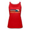 California Women’s Tank Top - Retro Mountain Women’s California Tank Top - red